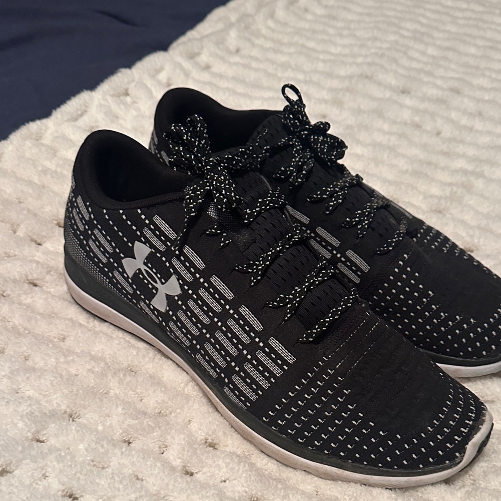 Under Armour Black and Gray Running Shoes